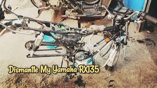 Yamaha RX 100 / 135 Restoration (Part 2) Dismantle my bike. #yamaha #rx100 #rx135 #rxz