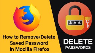 How to Delete/Remove Saved Password on Mozilla Firefox screenshot 3