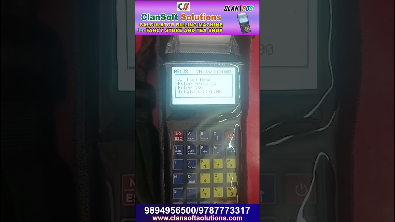 Calculator Billing for Bakery, Stationary, Stalls 