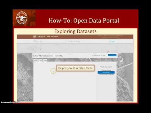 Open Data Portal - How To