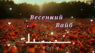 Весенний вайб 🌸 Песни весны 🌸 Музыка для души ❤️🎧