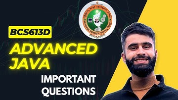 Advanced Java Important Questions Vtu | BCS613D