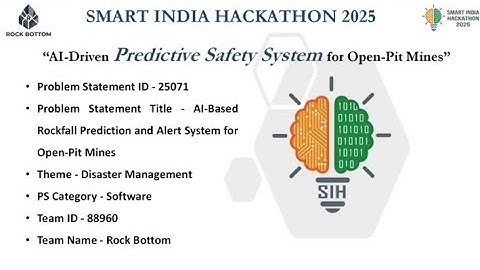 AI-Based Rockfall Prediction & Alert System | RockBottom | SIH25071
