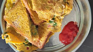 delicious toasted bread omelette breakfast only in 5 minutes #trending #viral #shorts #shortsfeed
