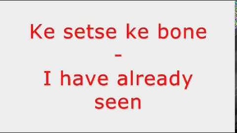 Setswana lessons : How to use " Already " in the Tswana language #tswana