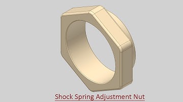 Shock Spring Adjustment Nut (Video Tutorial) Autodesk Inventor