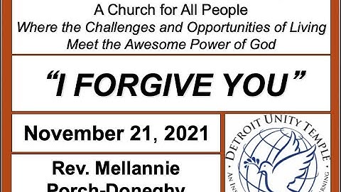 Detroit Unity Temple Sunday Service 11-21-2021