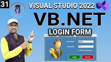 L31- How to Create Simple Login Form in VB.NET Without Connecting to Database By Arvind