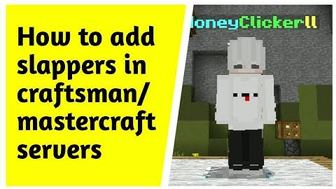 How to add slapper in craftsman/mastercraft।@ShahedGaming  #craftsman #server #plugins