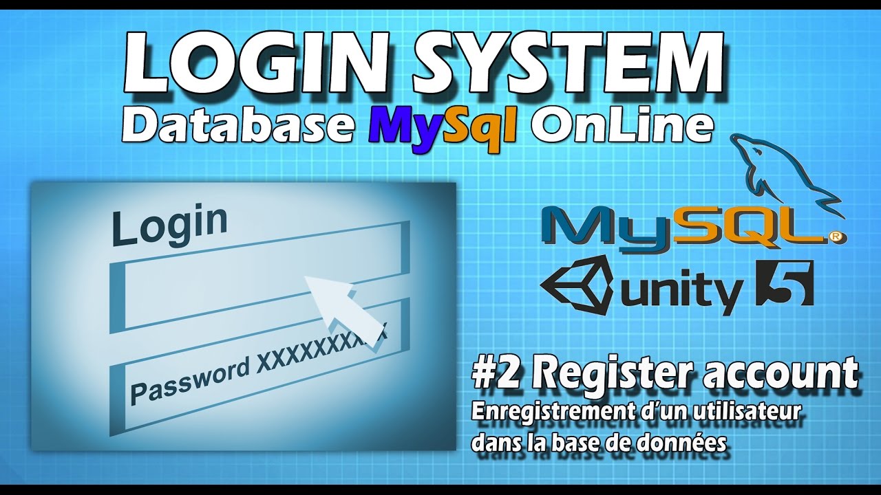 #2 Register Account (Enregistrement utilisateur dans la bdd MySql) - YouTube