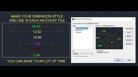 How to make dimension style & use each an every file