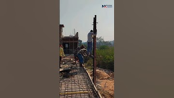 SLAB DAY 🏠 #construction #concretework #rcc #slabcasting #slabdesign #tmtbars #cement #builder #new