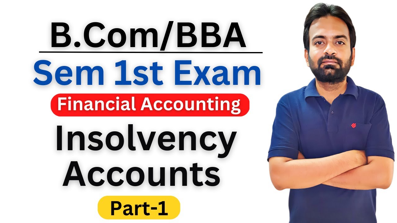 Insolvency accounts 1 year Part1 YouTube