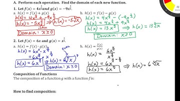 6.3 Perform Function Operations and Composition