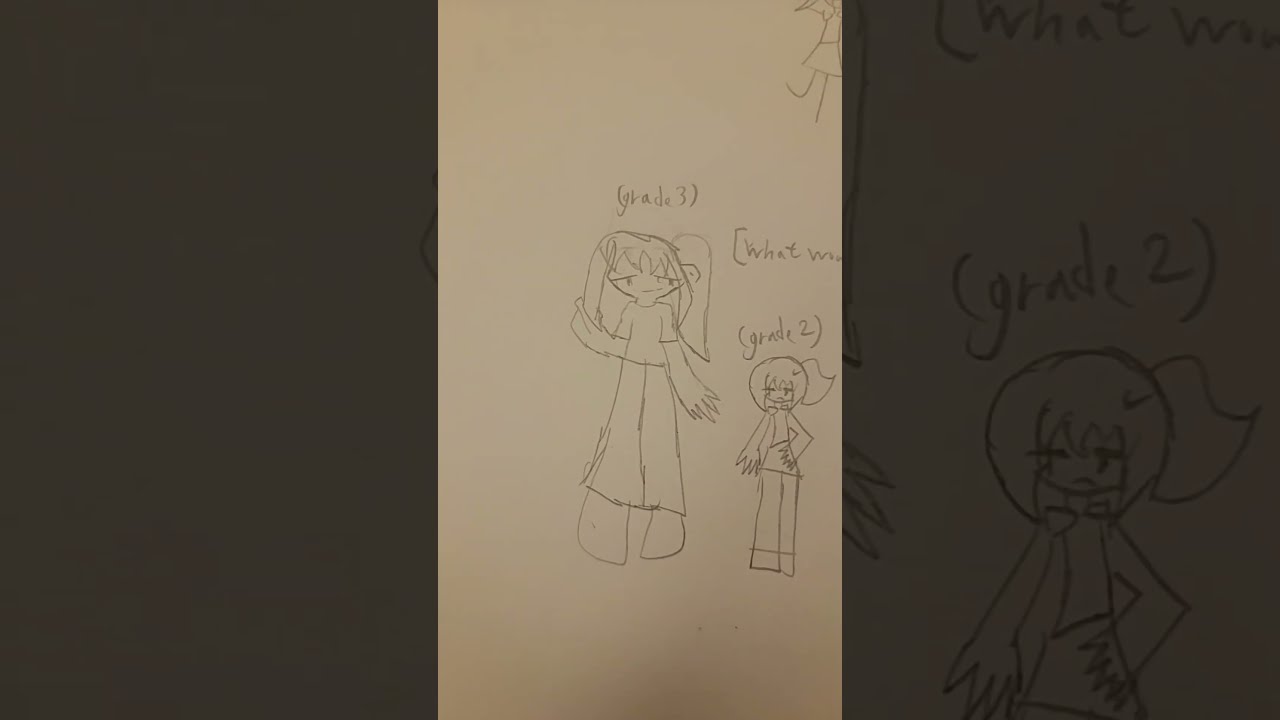 The Difference Between How I Drew Myself In Different Grades Crazy Tranditionalart