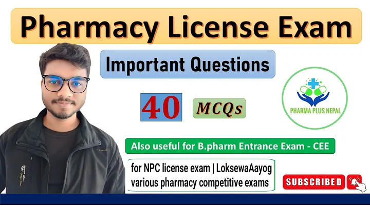 Pharmacy License Exam Model Questions | 40 Important MCQs | By  S ~ Patel | Pharma Plus Nepal