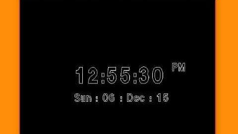 digital clock in C++