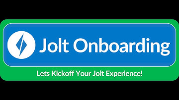 Getting Started For Jolt Admins - The Jolt Web Portal