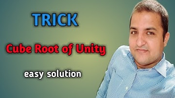 Shortcut of cube root of unity