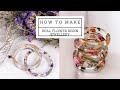 How to put REAL flowers in resin jewellery / jewelry