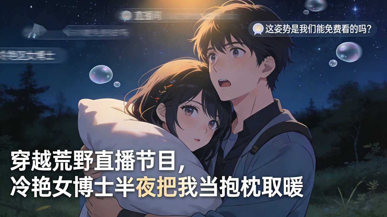 穿越荒野直播节目，冷艳女博士半夜把我当抱枕取暖。直播间弹幕炸了：这姿势是我们能免费看的吗？#種田 #種田文 #種田小說 #年代小說 #動漫 #漫畫 #小說推薦