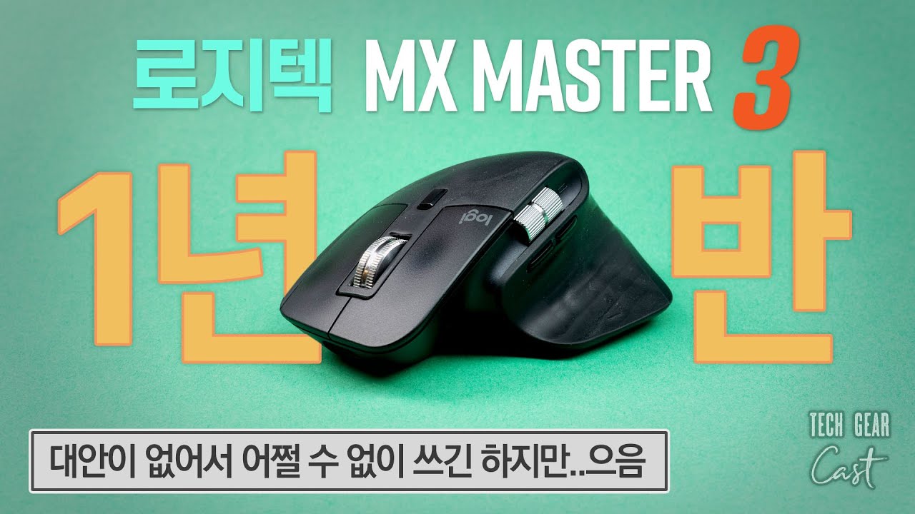  New Update  로지텍 MX 마스터 3 마우스 1년 6개월 사용기: 대안이 없어서 어쩔 수 없이 쓰긴 하지만..으음 🙄