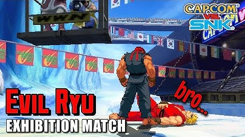 MUGEN/IKEMEN - CvS2 Evil Ryu vs Ken Video Test