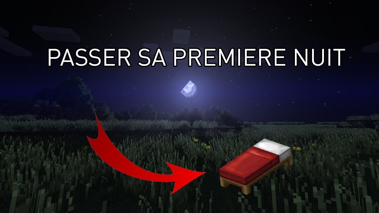 COMMENT PASSER SA 1ERE NUIT SUR MINECRAFT ?! - YouTube
