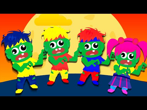 Zombie Dance with Mommy & Daddy | D Billions Kids Songs