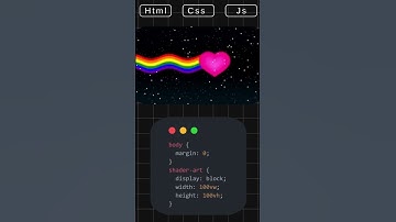 🔥 Create a Rainbow Heart with HTML, CSS & JavaScript! ❤️🌈 #Shorts