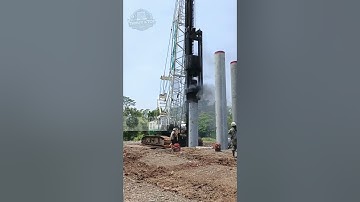 sức mạnh khủng khiếp của máy đóng cọc bê tông