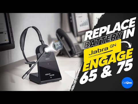 How To replace battery in Jabra Engage 65 and 75 Stereo Mono Headsets