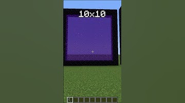 How Big Can Be Nether Portal In Minecraft #minecraft #shorts