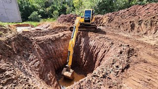 INICIANDO CAIXA CAPTAÇÃO DE ÁGUA PARA PIVÔ DE IRRIGAÇÃO // Escavadeira hidráulica