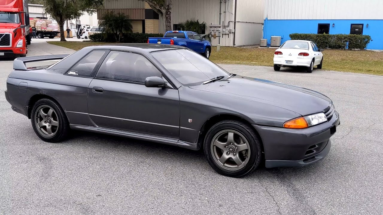 Gunmetal Gray R32 Nissan Skyline Gtr Relatively Oem Stock W Nismo Exhaust Walk Around 2944 Youtube