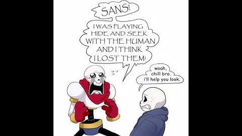 Hide-&-Seek with Papyrus, Sans, and Frisk! | Undertale Comic Dub