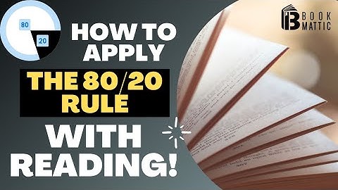 How to Apply The 80/20 Rule to Reading #Nonfiction Books