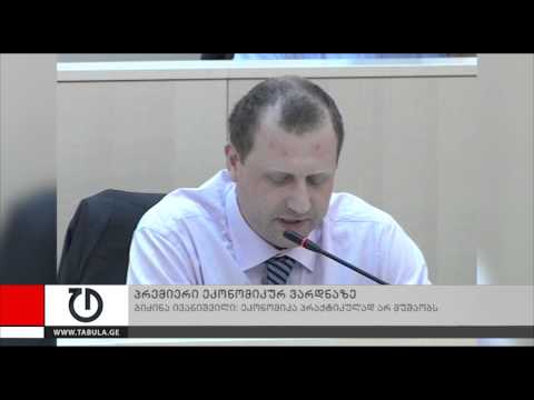 პრემიერი ეკონომიკურ ვარდნაზე