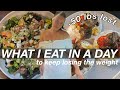 WHAT I EAT IN A DAY TO LOSE WEIGHT IN A CALORIE DEFICIT! - 50 LBS DOWN