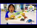 Ryan's Bug Catching at home Pretend Play and Learn Insect Facts for kids!