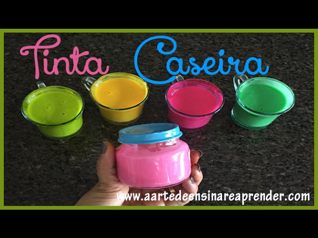 APRENDENDO A FAZER TINTA CASEIRA