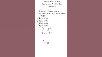 ASVAB/PiCAT Math Knowledge Practice Test Question: Perimeter and Area #acetheasvab with #grammarhero