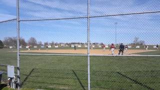 Will Fox West Han Baseball Play At Plate Vs Griggsville 4-9-16