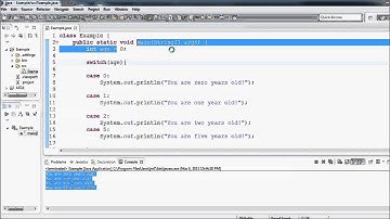 Java Tutorial - 13 - Switch (case) Statement