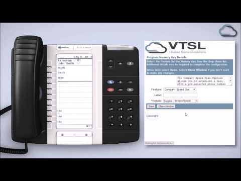 Mitel Phone Programmable Keys User Video - Company Speed Dial