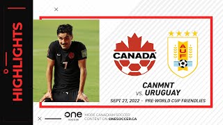 HIGHLIGHTS: Canada vs. Uruguay in pre-FIFA World Cup friendly (Sept. 27, 2022)