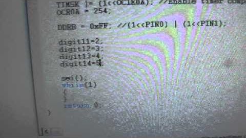 Pre-testing quad 7 segment multiplexing circuit