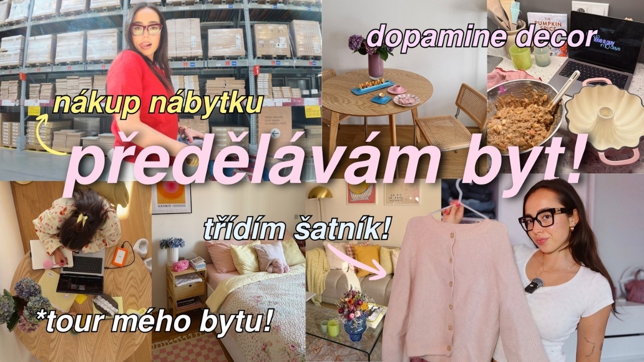 PŘEDĚLÁVÁM BYT | apartment makeover, dekorace & byt tour!