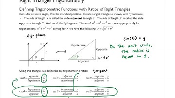 Right Triangle Trigonometry Part 1