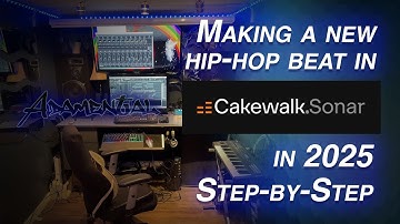 Making a new hip hop beat in Cakewalk Sonar in 2025 Step-by-Step (Samples + Midi)